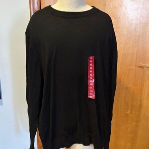 Men’s Express Black Lightweight Sweater NWT Size XL